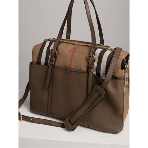 burberry leather changing bag|Burberry baby changing bag.